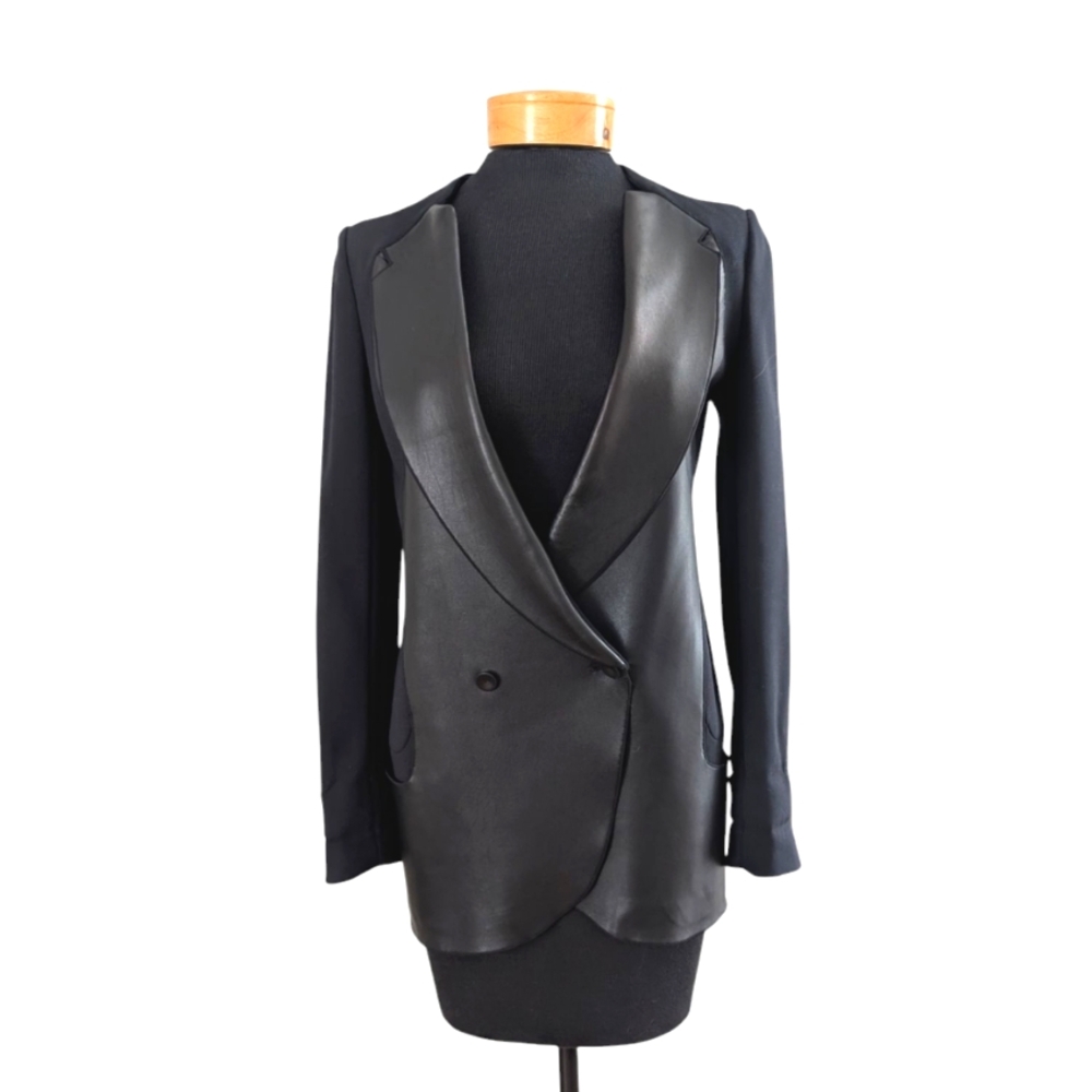 Designer Brand O2nd Combination Leather Jacket , XS/0 - Picture 2 of 7